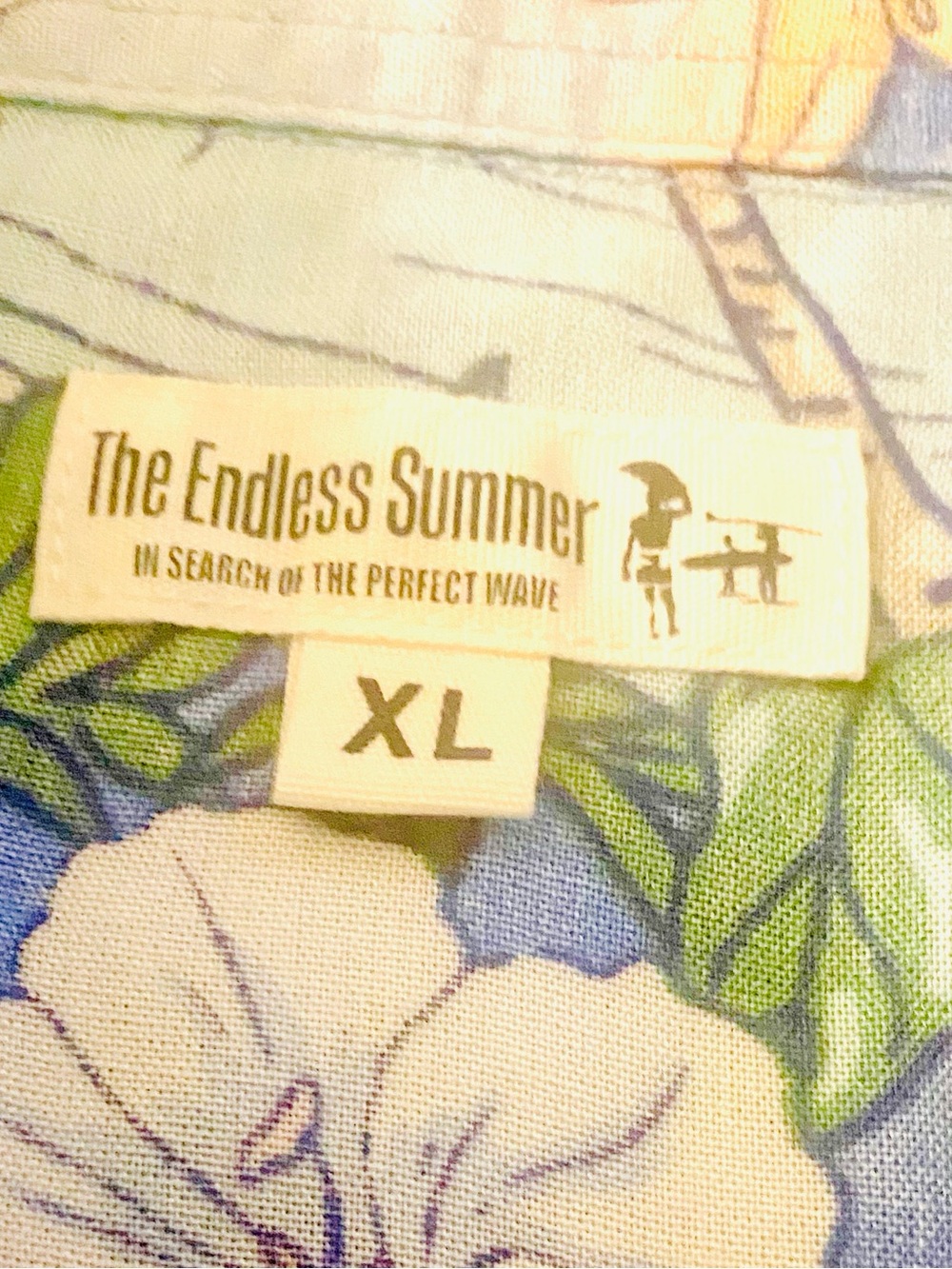 Endless Summer Aloha Paradise Surf Rayon Button Down Shirt XL NWOT - Picture 6 of 8